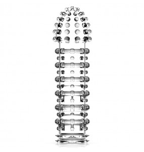 JEUSN - Crystal Penis Sleeve Standard Type (L:14cm - D:4.1cm)